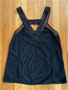 Kimchi Blue Black Lace V-Neck Tank Top